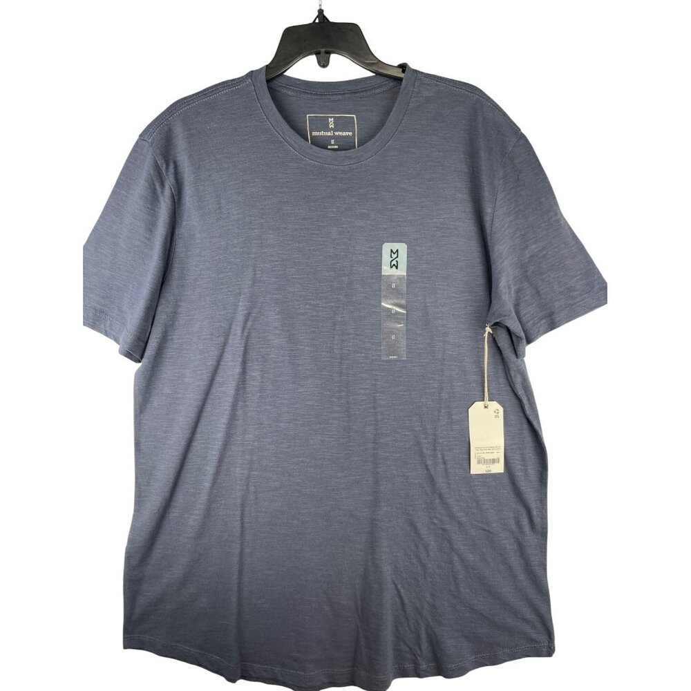 Mutual Weave Mens Ombre Blue T-Shirt LT 100% Cotton